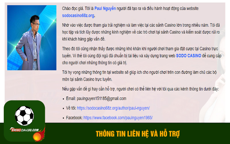 Người chơi có thể liên hệ trực tiếp với Số Đỏ để tư vấn thông tin cần thiết