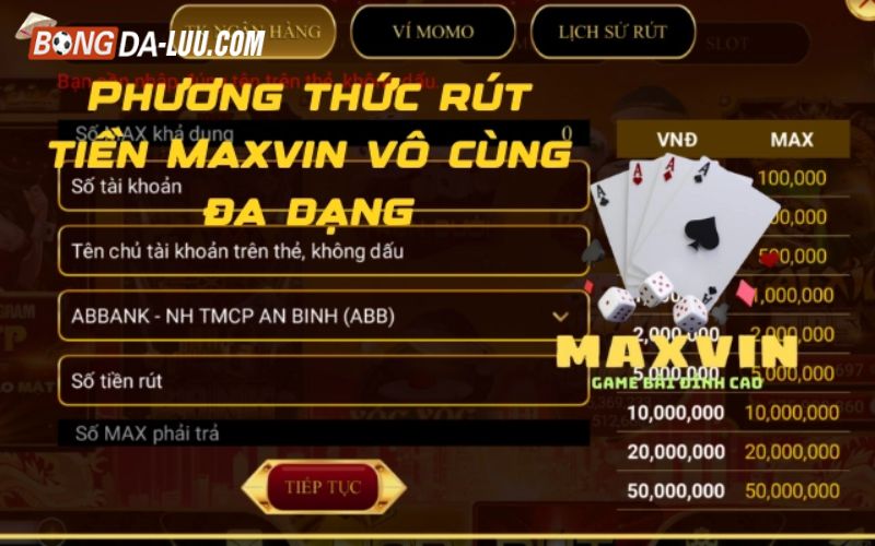Hướng dẫn thực hiện giao dịch rút tiền Maxvin an toàn